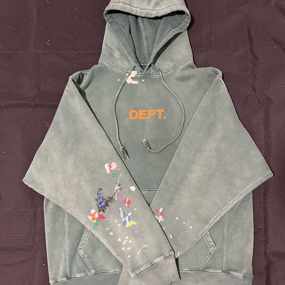 Gallery Dept Dark Green Hoodie